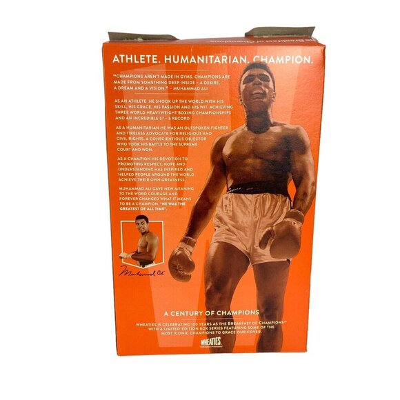 Muhammad Ali Wheaties Cereal Box Empty Limited Edition 100 Years Of Champions - Picture 3 of 7